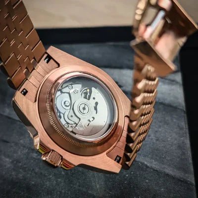 Seiko Mod GMT Rootbeer | Rose Gold - TWTwatches