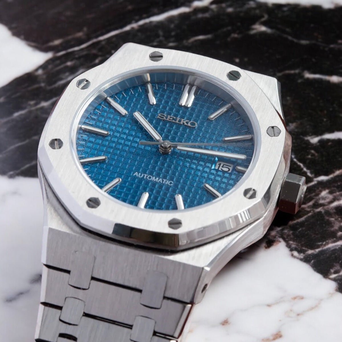 Seiko Mod Royal Oak | Blue - TWTwatches