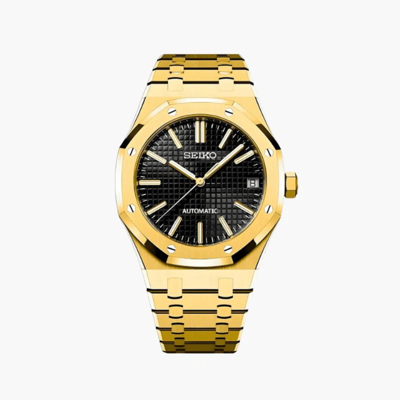 Seiko Mod Royal Oak | Gold - TWTwatches