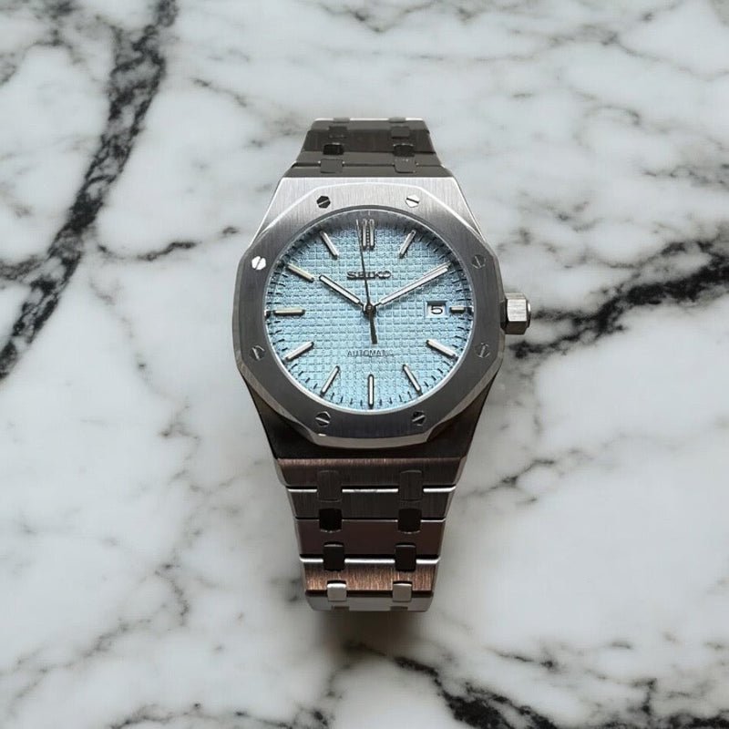 Seiko Mod Royal Oak | Light Blue - TWTwatches