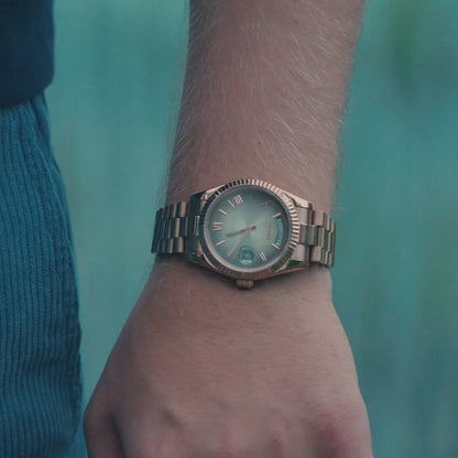 Seiko Mod Day Datum Romeins | Chocolade