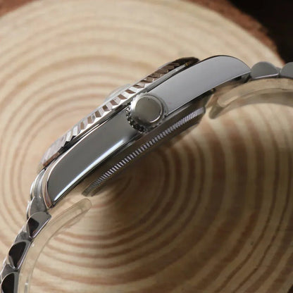 Seiko Mod Datejust Arabic | Black - TWTwatches