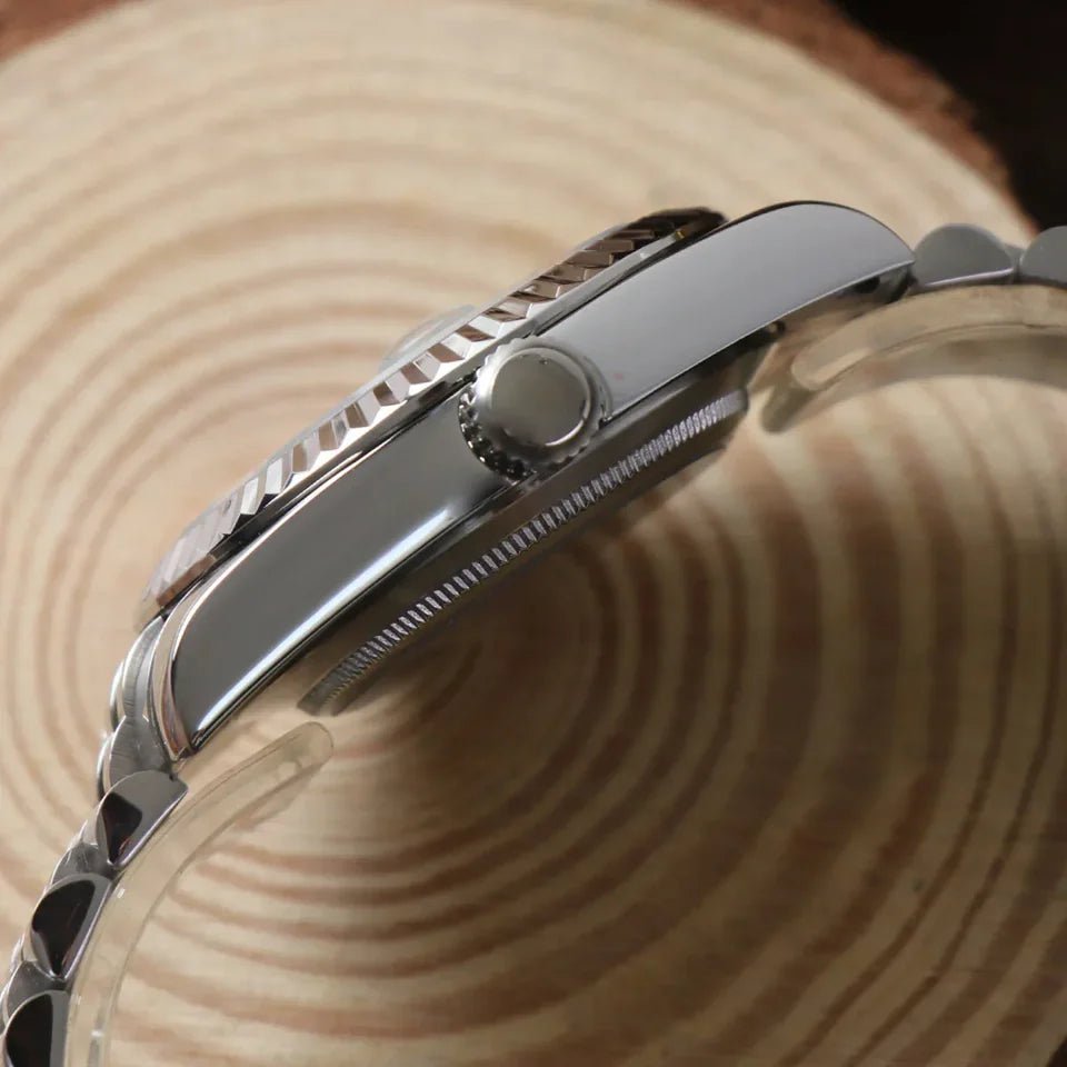 Seiko Mod Datejust Arabic | Black - TWTwatches