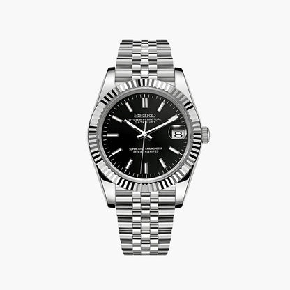 Seiko Mod Datejust | Classic Black - TWTwatches