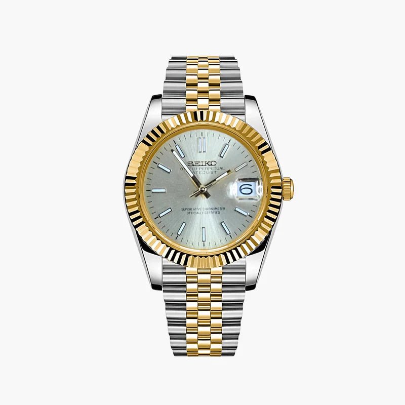 Seiko Mod Datejust Gold | Twotone - TWTwatches