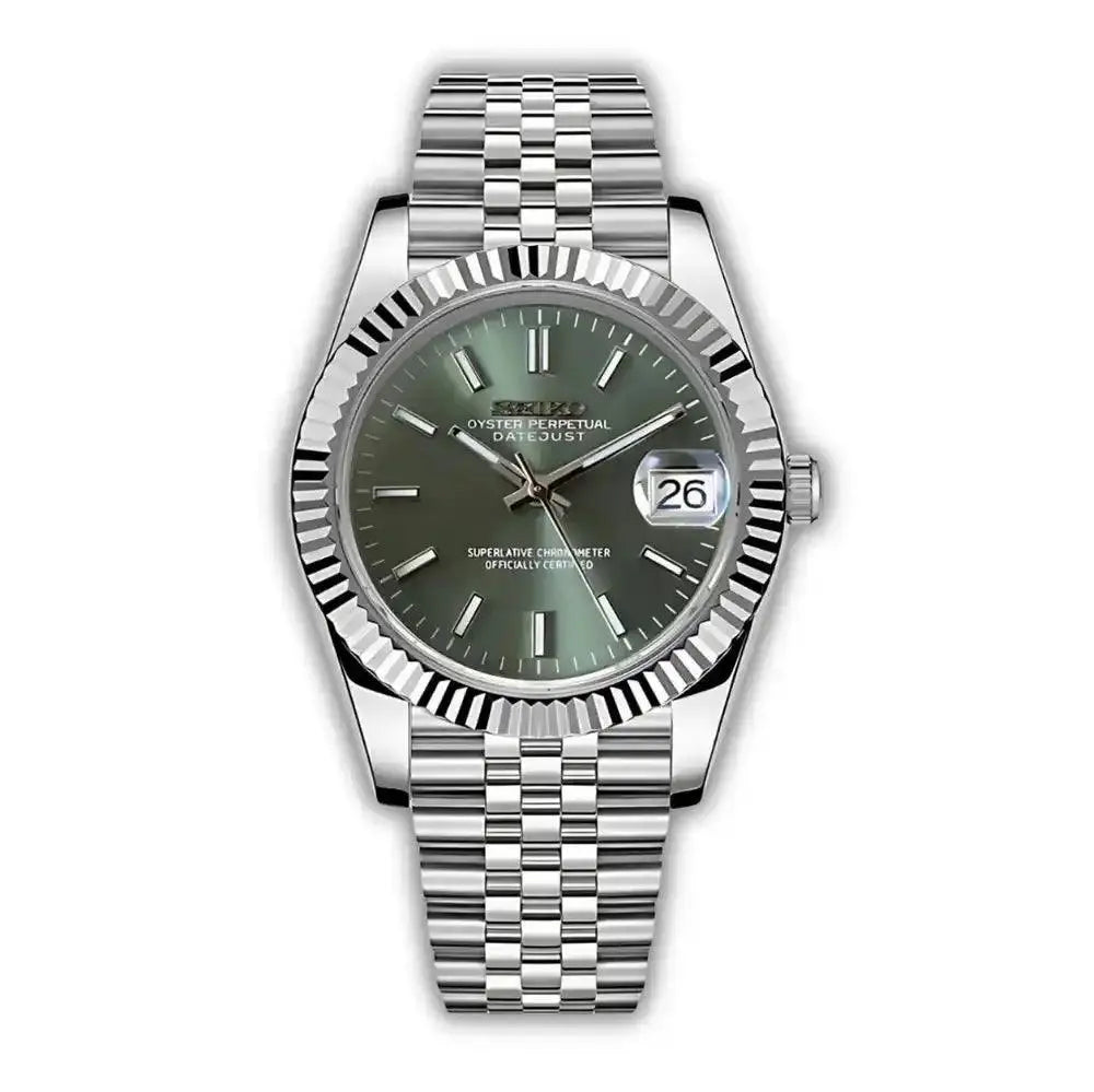 Seiko Mod Datejust | Olive Green - TWTwatches