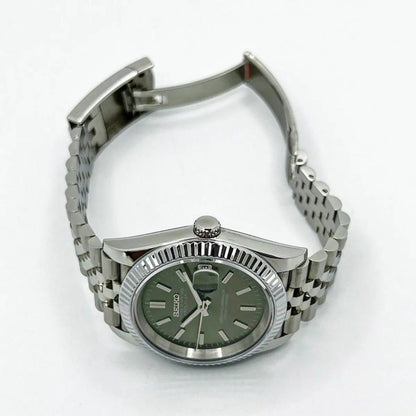 Seiko Mod Datejust | Olive Green - TWTwatches