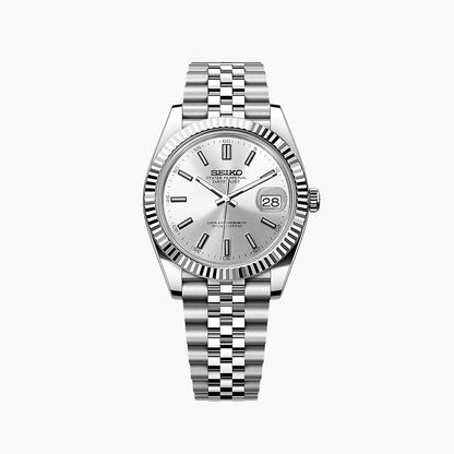 Seiko Mod Datejust | White - TWTwatches