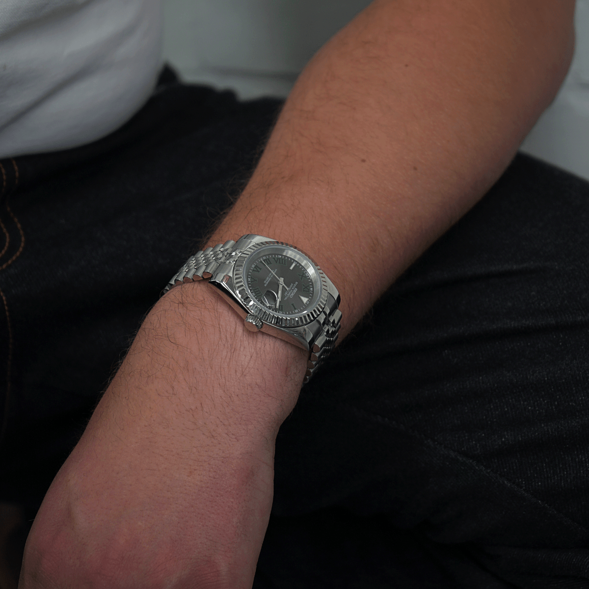 Seiko Mod Datejust | Wimbledon | Silver - TWTwatches