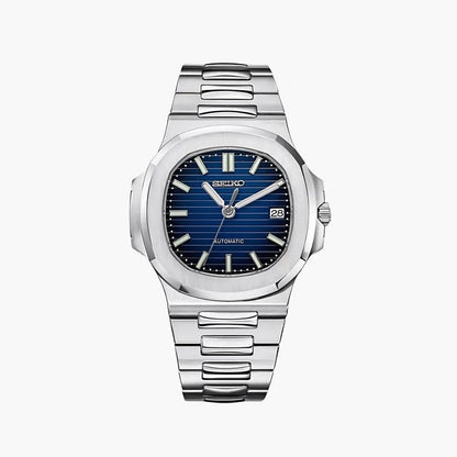 Seiko Mod Nautilus | Blue - TWTwatches