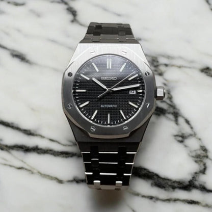Seiko Mod Royal Oak Classic | Black - TWTwatches
