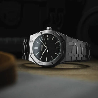 Seiko Mod Royal Oak Classic | Black - TWTwatches