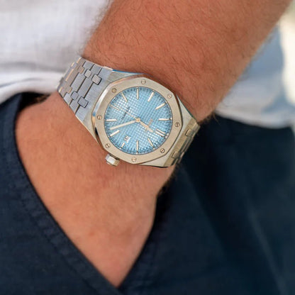 Seiko Mod Royal Oak | Light Blue - TWTwatches