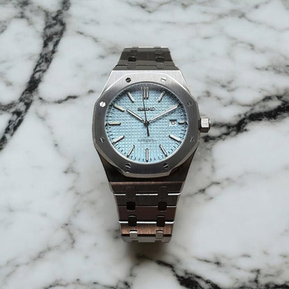 Seiko Mod Royal Oak | Light Blue - TWTwatches