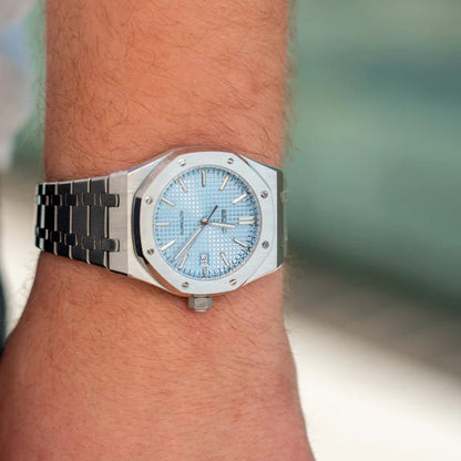 Seiko Mod Royal Oak | Light Blue - TWTwatches