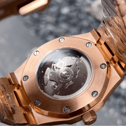 Seiko Mod Royal Oak | Rose Gold - TWTwatches