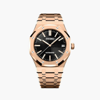 Seiko Mod Royal Oak | Rose Gold - TWTwatches
