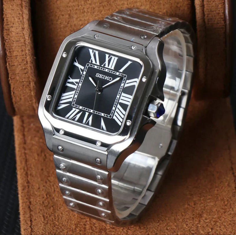 Seiko Mod Santos | Black - TWTwatches