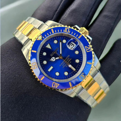 Seiko Mod Submariner Blue | Twotone - TWTwatches