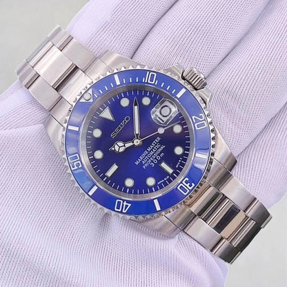 Seiko Mod Submariner | Smurf - TWTwatches